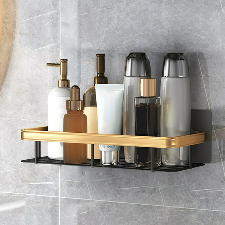 Black Aluminum Corner Shelf Wall Mounted Bathroom Soap Dish Bath Shower  Shelf