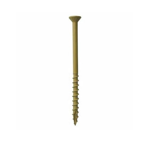 2.5 in. 5 lbs No.9 Star Bugle Head Eterior Deck Screws, Tan - Case of 4