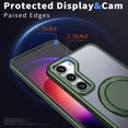 thumbnail image 5 of Ring Case for Galaxy S23,Compatible with MagSafe with 360° Ring Stand Shockproof Protection Cover Case for Samsung Galaxy S23 Green, 5 of 12