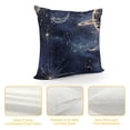 thumbnail image 4 of PRATYUS Galaxy Throw Pillow Covers Bohemian Stars Moon Cushion Covers, Glitter Constellations Pillow Covers, Boho Starry Sky Cosmic Grunge Style Decorative Pillow Covers Bedroom Decor White, 4 of 5