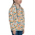 thumbnail image 3 of Lsque Falling Pumpkins On Car Patten Youth Hoodie Sweatshirt Pullover with Kangaroo Pocket Boys and Girls Hoodie Warm Hoodie for Kids-, 3 of 6