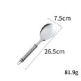 thumbnail image 5 of Essential Kitchen Tools Utensil Set: Durable Long Handle Cooking Spatula & Wok Turner - Non-Stick Shovel for Stir-Frying, Sauteing & More - Elevate Your Home Cooking Experience New Release, 5 of 8