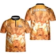 thumbnail image 4 of Personalized Name Bowling Jersey 3D, Custom Bowling Shirts for Team, Bowling Shirt Unisex for Men & Women (Cyan, S), 4 of 7
