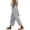Striped Blue, variant on Women's White Cotton Vintage Floral High Waist Palazzo Pants Wide Leg Beach Summer with Pockets