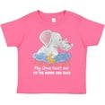 thumbnail image 3 of Inktastic My Oma Loves Me to the Moon and Back Elephant Family Boys or Girls Toddler T-Shirt, 3 of 5