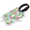 thumbnail image 2 of Kdxio Flowers and Cactus Luggage Tags Privacy Cover ID Label Suitcase Tags Identifiers For School Bags,Suitcases, 2 of 7