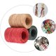 thumbnail image 5 of Cuerdas de papel de rafia hechas a mano, 3 rollos de 100 m cada uno, colores brillantes para envolver regalos y manualidades navideñas., 5 of 5