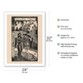 thumbnail image 2 of Delightful Land (Nave Nave Fenua) - From an Original Color Woodblock Print by Paul Gauguin c.1893 - Fine Art Matte Paper Print (Unframed) 24x32in, 2 of 4