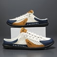 thumbnail image 2 of Men's Backless Slip On Sneakers Wide Toe Casual Mules Breathable Outdoor Daily Footwear, 2 of 3