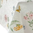 thumbnail image 2 of Lenox Butterfly Meadow Damask Tablecloth, Multicolor, 52"W x 52"L, 2 of 5