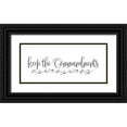 thumbnail image 1 of Murdock, Ramona 24x13 Black Ornate Wood Framed with Double Matting Museum Art Print Titled - Keep the Commandments, 1 of 4