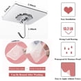 thumbnail image 3 of Ganchos adhesivos DDMY transparentes, reutilizables, 6 kg, impermeables, 24 unidades, 3 of 7