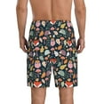 thumbnail image 3 of Naloa Autumn Fox Owl Men's Short Pajama Pants, Lounge Comfort Shorts with Elasticized Waistband and Side Pockets - XX-Large, 3 of 9