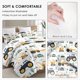 thumbnail image 5 of Juego de edredón con funda de almohada, Boho Madera Construcción Camión Tractor Suave, 5 of 7