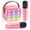 Hot Light Pink & 2 Mics, variant on Bonaok Mini Karaoke Machine for Kids, Portable Speaker with Wireless Microphone for Singing, Gift for 4-12  Years Old Girls, Pink