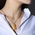 thumbnail image 1 of Collar de cremación Hugo de acero inoxidable resistente al agua dorado, 1 of 8