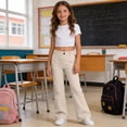 thumbnail image 5 of Kiijoy Girls School Uniform Flare Pants Pull-On Stretch Twill Trousers, Sizes 5-16, 5 of 5