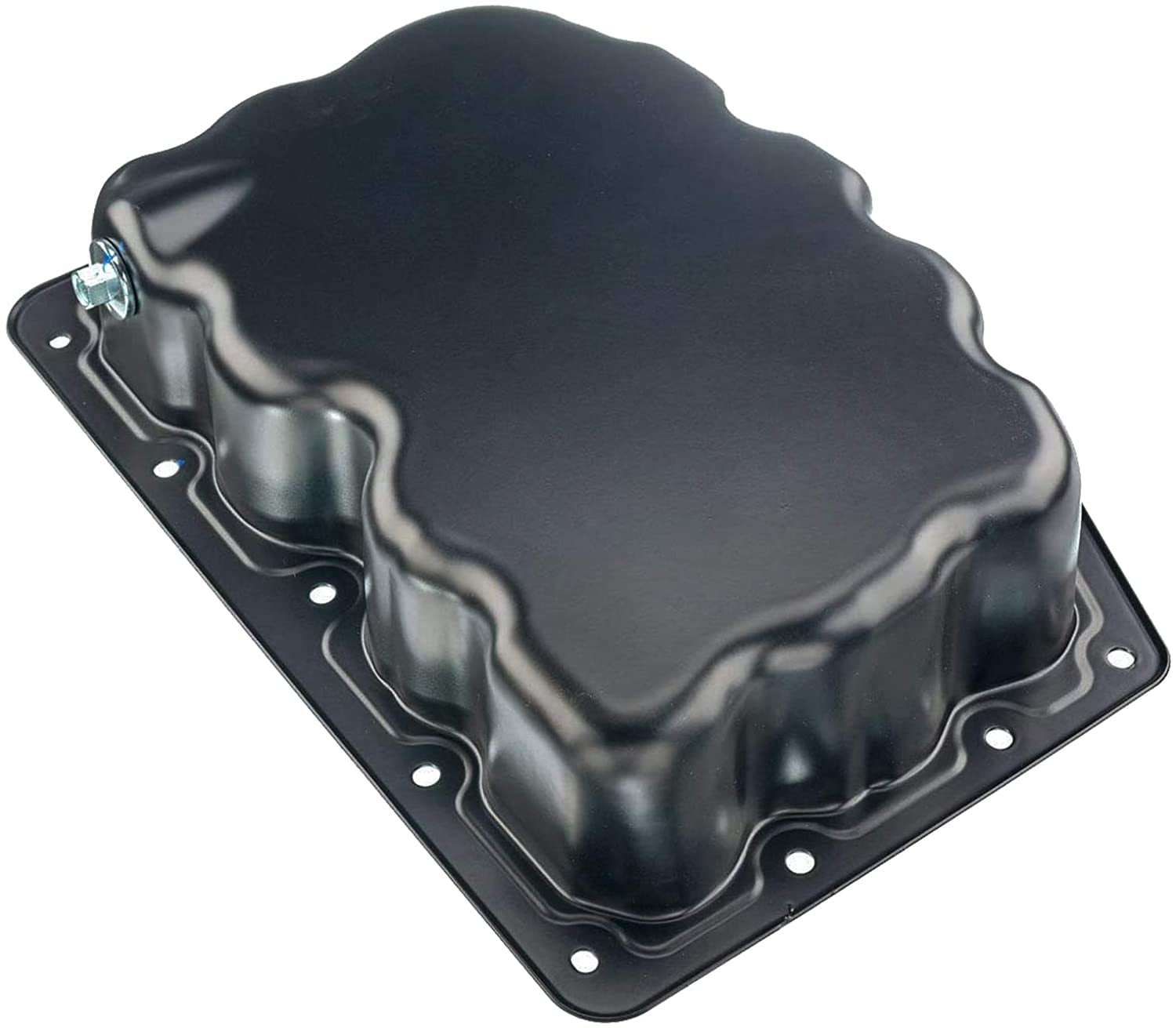 A-Premium Lower Engine Oil Pan with Drain Plug Compatible with Ford F-250/350/450/550 Super Duty 2011-2018 V8 6.7L