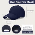 thumbnail image 2 of LED Hat Light-Rechargeable Hands Free Baseball Cap with Removable 3-LED Light Board, Hat Flashlight for Outdoor Camping, Blue, 2 of 4