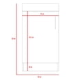 thumbnail image 4 of Mueble Lavamanos Moderno Excelsior Madrid Abatible Coñac, 4 of 5