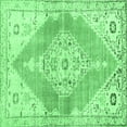 thumbnail image 1 of Ahgly Company Indoor Square Abstract Emerald Green Contemporary Area Rugs, 3' Square, 1 of 4