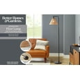 thumbnail image 3 of Better Homes & Gardens Black Metal Floor Lamp with Rattan Shade, 3 of 8