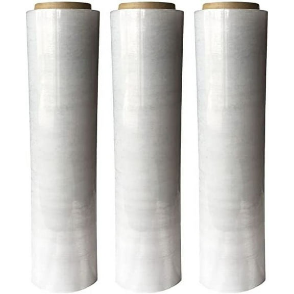 18" Extra Strong Clear Pallet Wrap (3-Pack)