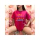 thumbnail image 2 of Playera Blusa Mujer con Frase Positiva Eres Bella Fabulosa y Fuerte Moda Casual Inspiradora Color Fucsia Talla Grande Marca Emil SaEs, 2 of 4