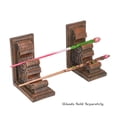 thumbnail image 2 of Cottage Garden Corbel Dark Woodgrain 6.25 inch Resin Book End Wand Stand 2 Piece Set, 2 of 5