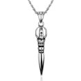 thumbnail image 2 of Pendentif Pointe de Flèche en Acier Inoxydable, 24 Pouces Collier Chaîne, Style Rétro, Unique, 2 of 2