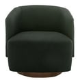 thumbnail image 2 of MINCETA Accent Chair,Modern Swivel Chairs for Living Room and Bedroom Reading with Wood Base,Performance Fabric in Black, 2 of 5