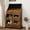 Rustic Double Row, variant on Solidee Potato and Onion Storage Bin Movable Bread Box with Wheels, Ventilation Mesh Drawers,Gray