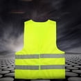 thumbnail image 3 of Hottest Reflective Vest High Visibility Fluorescent Green Outdoor Safety Clothing Fluorescent green, 3 of 7