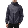 thumbnail image 2 of IROINNID Men's Windbreaker Hooded Lightweight Sun Protection Jacket Hard Shell Waterproof Mountain Outdoor Jacket,Dark Gray, 2 of 5