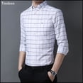 thumbnail image 5 of Camisa Oxford 100 % algodón de alta calidad de Taoboo, camisa informal de manga larga de color sólido para hombre, estilo empresarial, ropa ajustada para hombre, 5 of 5