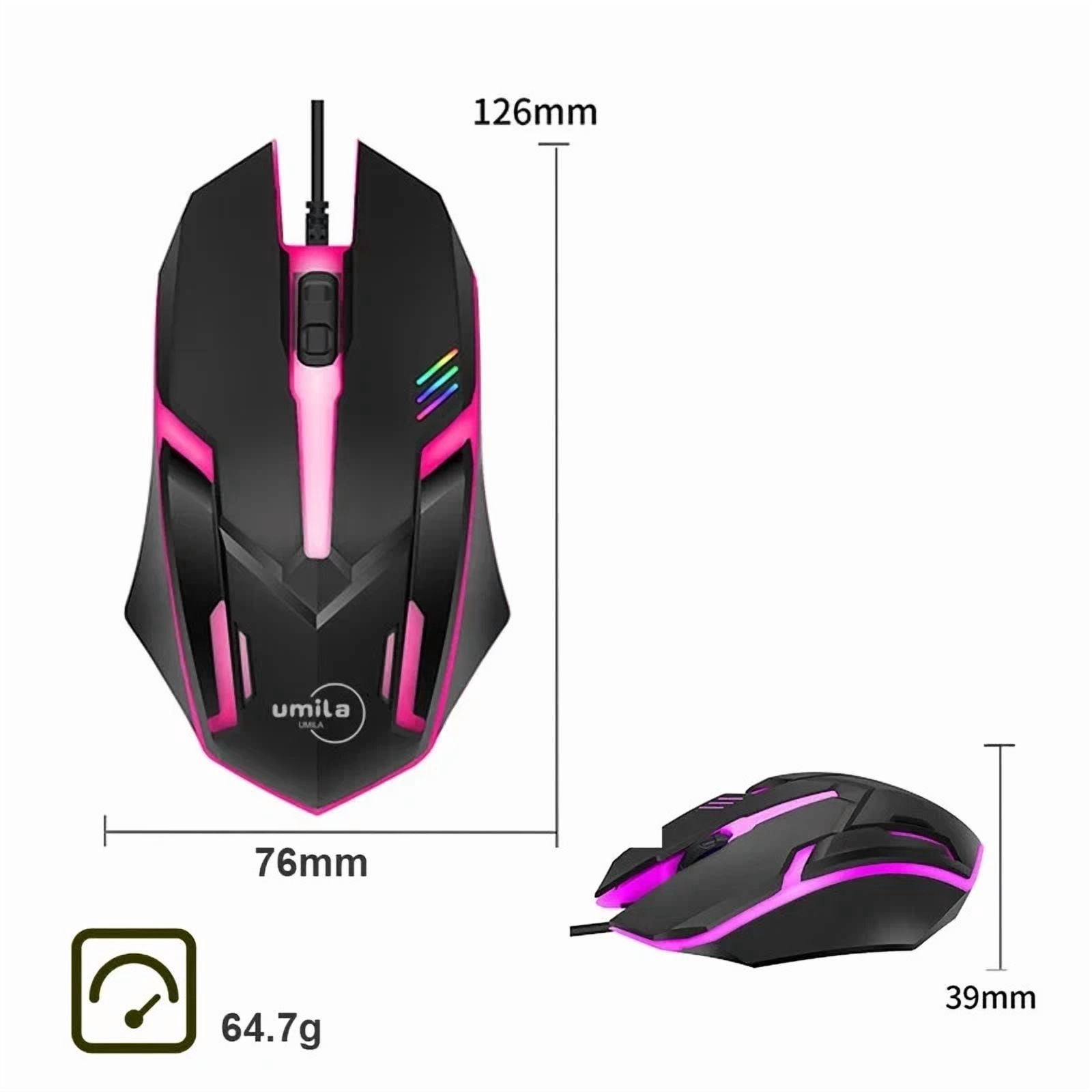 CIRCLE- Ergonomic 2.4G Wired Rgb Backlit Usb Gaming Mouse Optical Sensor 3D Style
