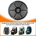 thumbnail image 4 of Grill Pan for Chefman Dash Powerxl 2 QT Bella 1.6 QT Air Fryer, 6.1'' Air Fryer Replacement Tray Rack Parts Accessories Crisper Plate Grill Plate, 4 of 7