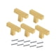 thumbnail image 4 of 5 tiradores para armarios, cajones y cómodas, fáciles de instalar, para puertas y muebles. Dorado, 4 of 9