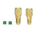 thumbnail image 2 of R410 Straight Swivel Adapter, Simple Installation R22 1/4 Male To 1/4 Female Heavy Duty R410 R22 Refrigerant Adapter  For Air Conditioning Repair, 2 of 8