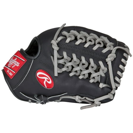 Black Baseball Glove - Rawlings Heart of the Hide 11.5 Inch Infield Pitcher Adult Baseball Glove, Black