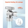 thumbnail image 5 of Angle Stop Valve 10-Pack, 1/4 Turn, 5/8" OD Compression x 3/8" OD Compression, for Toilet and Sink Supply Lines, 5 of 11