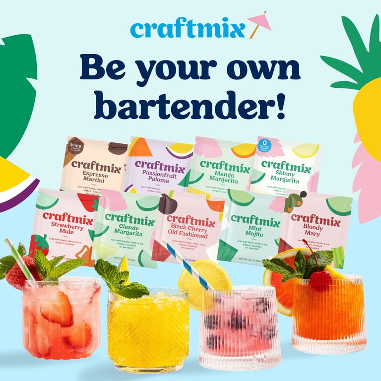 Craftmix Variety Pack, Makes 12 Drinks, Vegan Low-Carb Low-Sugar