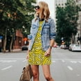 thumbnail image 4 of Vsdgher Banane Robe d'Été Imprimée pour Femmes Décontractée Col en U Robe de Plage Sans Manches Robe Débardeur Ample avec Poche, 4 of 7