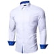 thumbnail image 4 of Camisa de vestir Barry.Wang White para hombre de manga larga de negocios, 4 of 6