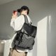 thumbnail image 2 of Mochila de cuero suave para mujer, mochila de viaje casual, AZUL JAMW Sencillez, 2 of 5