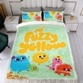 thumbnail image 4 of Hey! Fuzzy Yellow Themed Bed Sheet Set Three Piece Set 53x79 In ches Comfortable And Skin Friendly Unique Design Creating A Star Studded Night Home Gifts For Family Friends fans, 4 of 6