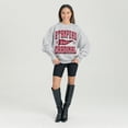 thumbnail image 3 of Women's Gameday Couture Ash Stanford Cardinal Oversized Pennant Pride Premium Fleece Sweatshirt, 3 of 3
