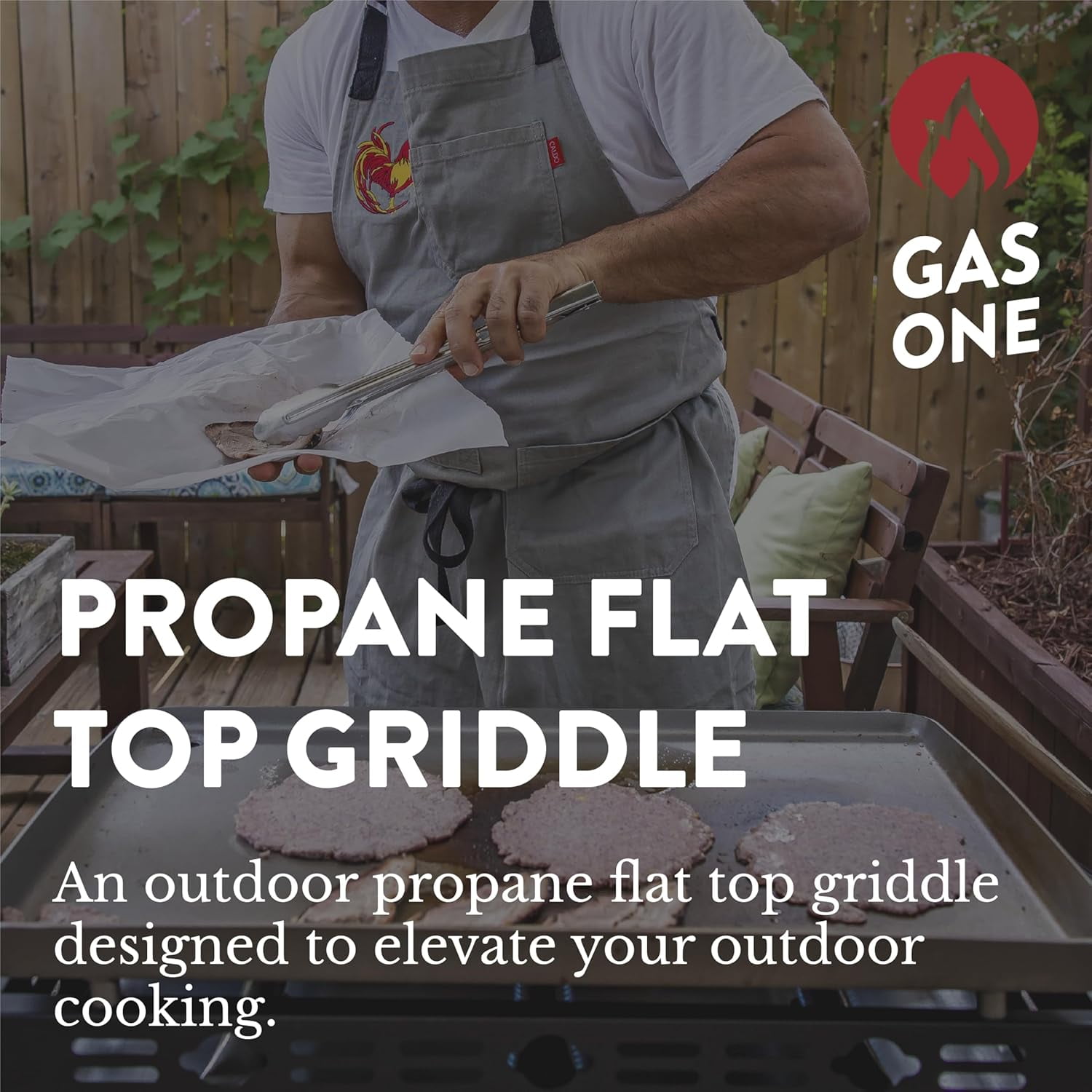 GasOne Stainless Steel Portable Outdoor Gas Grill Pan