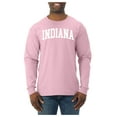 thumbnail image 2 of Wild Bobby State of Indiana College Style Men Long Sleeve Shirt, 2 of 6