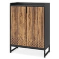 thumbnail image 4 of Kadyn Shoe Storage Cabinet,Shoe Cabinets,Shoe Rack Storage Organizer, Modern Shoe Cabinet with Doors, 5-Tier Modern Shoe Rack Organizer,Brown & Black, 4 of 7